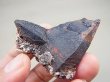 画像1: タンザニア産レッド＆ブラック/ヘマタイト水晶ダブルポイント76.2g