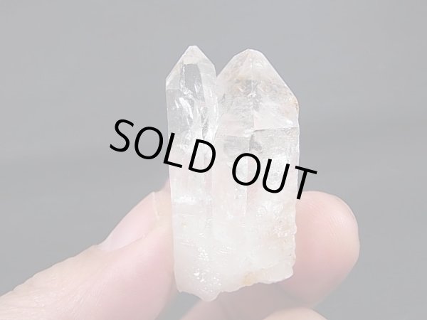 画像1: ベトナムVan Tung産タントリックツイン水晶ポイント 34.1g