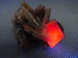 画像1: メキシコ・オハエラ鉱山産フローライト原石（八面体/バライト付き/赤色蛍光） 60.7g