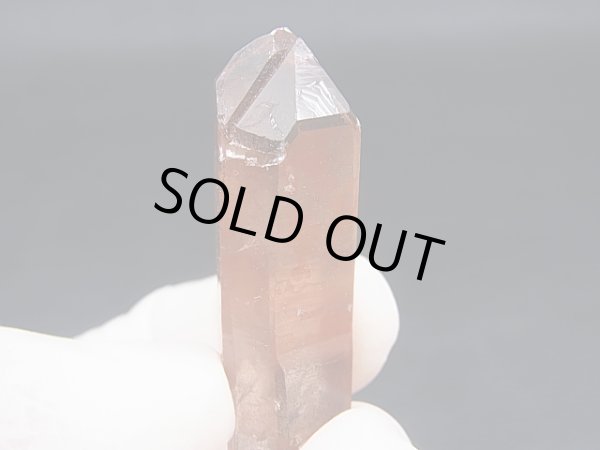 画像1: 南アフリカ・オレンジリバー産レッドヘマタイト水晶（タントリックツイン） 13.0g