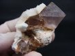 画像1: ベトナム産八面体ライトピンクフローライト原石（ドゥルージ水晶皮膜/カラーシフト） 69.6g