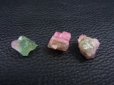 画像: カリフォルニア産バイカラートルマリン原石 3点セット トータル 14.6カラット