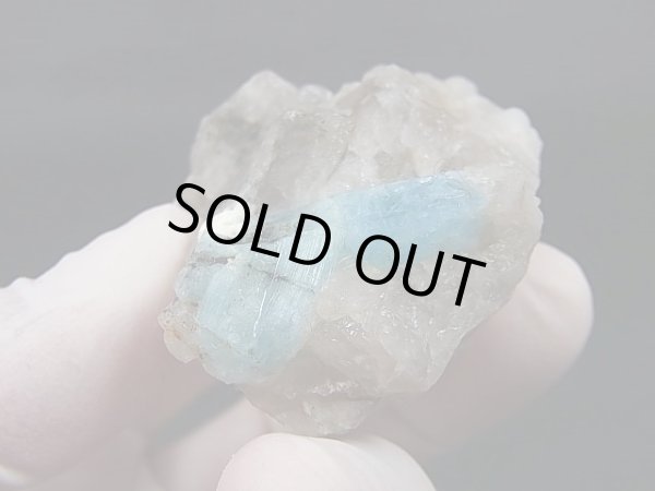 画像2: ベトナム・タインホア産アクアマリン付きスモーキー水晶 58.7g