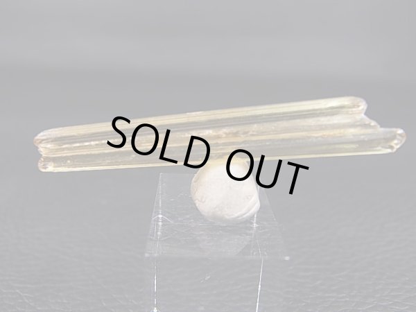 画像1: ギルギット産ヘリオドール柱状結晶（３連/ＤＴ） 6.0カラット