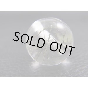 画像: オリジナル製作：ザギマウンテン産ルチル/アンフィボール入り水晶粒売りビーズ 17.5mm