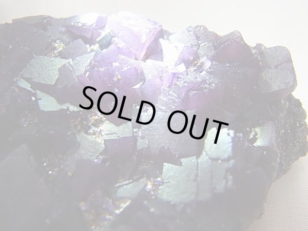 画像2: アメリカ・イリノイ産ダークパープル（ディープカラー）フローライト/スファレライト原石 157.9g