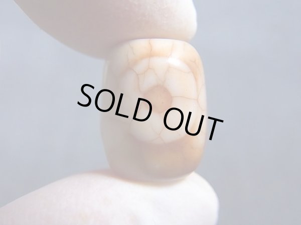 画像2: 「日月星」現代天珠 直径約11.5×14.5mm