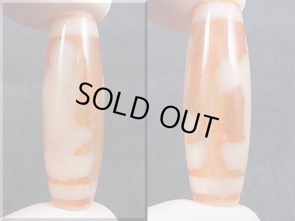 画像1: 「観音」（ドラゴンライン入り）現代天珠 直径約12.5×39mm