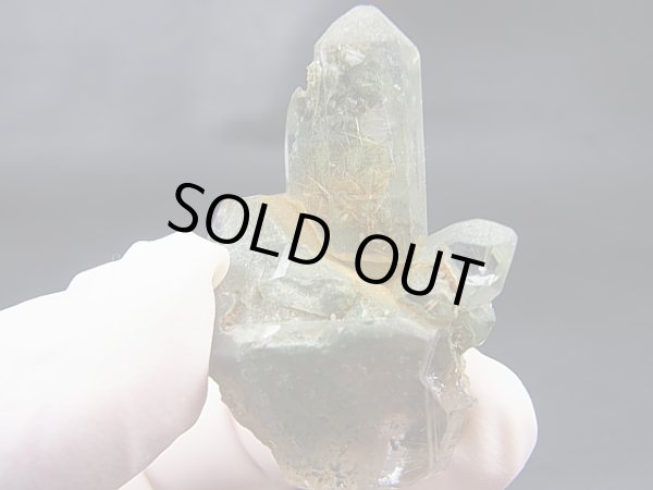画像1: マニハール産ゴールドルチル&クローライト入り水晶 21.7g