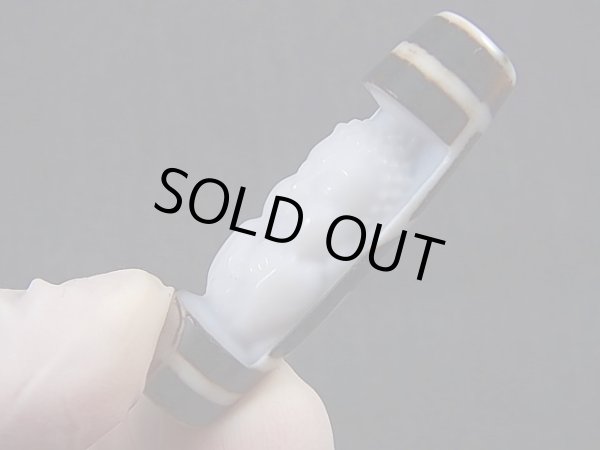 画像2: 「菩提」（仏顔彫り）現代天珠 直径約13×48.5mm