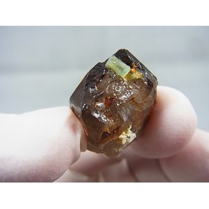 画像: ベトナム・タインホア産アクアマリン付きスモーキー水晶 7.7g