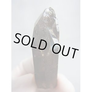 画像: ベトナム・タインホア産アクアマリン柱状結晶付きスモーキー水晶 21.1g