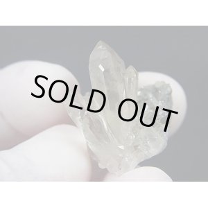 画像: ノルウェー産水晶クラスター（アナテース付き） 7.9g