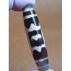 画像: 「大鵬鳥」（ドラゴンライン入り）現代天珠 直径約14×57.5mm