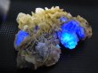 画像2: 内モンゴル自治区Yindu産ブルーフローライト（バライト共生＆パイライト付き）原石 48.0g