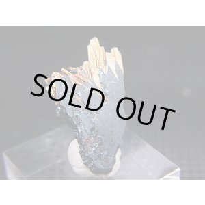 画像: ブラジル・バイーア産タイチンゴールドルチル&ヘマタイト原石 1.5g