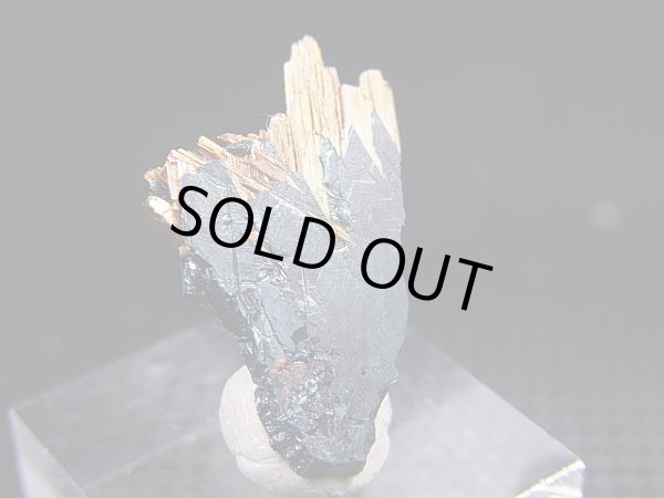 画像1: ブラジル・バイーア産タイチンゴールドルチル&ヘマタイト原石 1.5g