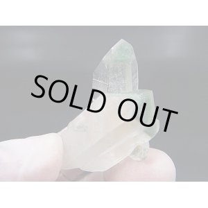 画像: インド・マニハール産クローライトファントム入り水晶（連晶） 20.8g