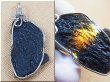 画像1: ベトナム産インドシナイト（テクタイト）・ワイヤーアートペンダント 5.7g