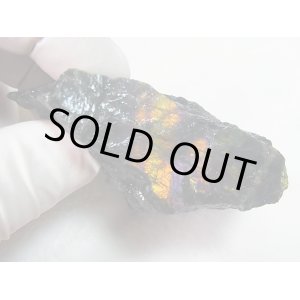 画像: フィンランド産スペクトロライト（ブルー＆パープルヴィオラミックス）原石ブロック 175.7g