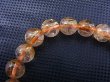 画像2: ブラジル産タイチンルチル入りクリア水晶ブレスレット 9.5mm平均 内寸：約15cm
