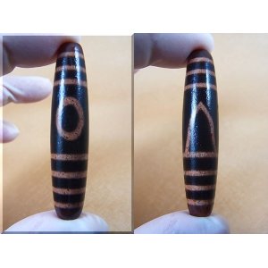 画像: 「一眼山形」現代天珠 直径約12.5×57mm