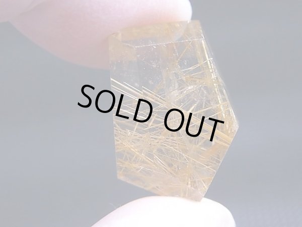 画像2: ブラジル産タイチンルチル水晶研磨原石 5.7g