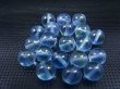 画像1: マダガスカル産蛍光ブルーフローライト粒売りビーズ 9mm平均