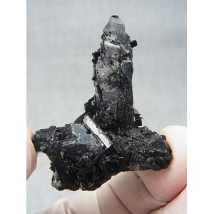 画像: 広西チワン族自治区産インターフェレンス（ブラックトルマリン）水晶 19.9g