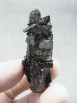 画像1: 広西チワン族自治区産インターフェレンス（ブラックトルマリン）水晶 21.8g