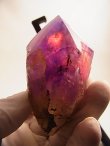 画像1: 南ザンビア産カラーシフト/アメジスト原石（研磨あり/加工用原石） 120.8g