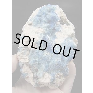 画像: キャビネットサイズ:ベトナム・タインホア産アクアマリン/カオリナイト/マイカ原石(マッシブ) 667.3g