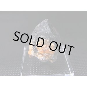 画像: 福建省産スペサルティンガーネット付きスモーキー水晶原石 8.9g