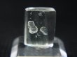 画像1: マダガスカル産フローライトインクオーツ研磨原石 1.9g