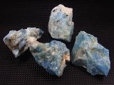 画像: ベトナム産ディープブルーカラーアクアマリン結晶原石 4点セット トータル 69.4g
