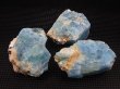 画像1: ベトナム産ディープブルーカラーアクアマリン柱状結晶原石（年輪付き） 3点セット トータル 71.2g