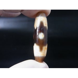 画像: 「三眼」現代天珠 直径約11×38.5mm