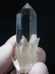 画像1: ノルウェー産ウォータークリア・ライトスモーキー水晶ポイント（ノンダメージ） 23.8g