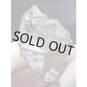 画像: ノルウェー産水晶原石（アナテース付き/連晶） 53.5g