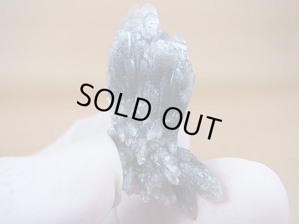 画像1: 尾平鉱山産クローライト入り水晶（連晶） 7.3g