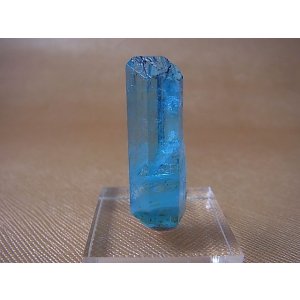 画像: ジェムグレード宝石需要品質：ベトナム産アクアマリン柱状結晶原石（ブラックトルマリン付き） 34.0カラット