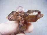 画像: ジンバブエ産シャンガーンアメジスト原石（エレスチャル/ＤＴ/多連晶） 30.7g