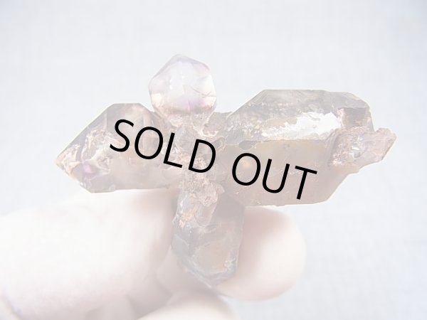 画像1: ジンバブエ産シャンガーンアメジスト原石（エレスチャル/ＤＴ/多連晶） 30.7g