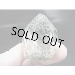 画像: インド・マニハール産ウォータークリアグリーン水晶（マイカ＆クローライト/パイライト付き） 36.9g