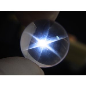 画像: マダガスカル産酸化チタン（ルチル）入りスターローズクオーツ丸玉（エンジェルフェザー） 18mm