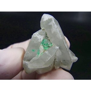 画像: 南アフリカ・メッシーナ鉱山産クリソコラonクォーツ 13.8g