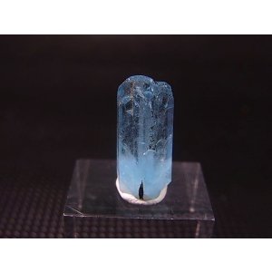 画像: ジェムグレード宝石需要品質：ベトナム産アクアマリン柱状結晶原石（ブラックトルマリン付き） 6.1カラット