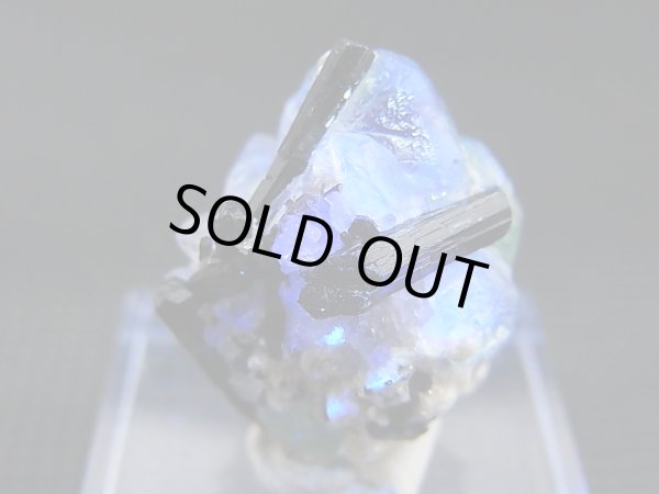 画像2: ナミビア・エロンゴ産フローライト＆ショール原石 9.1g