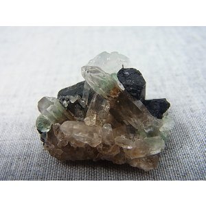 画像: ナミビア・エロンゴ産フローライト＆ショール＆水晶原石 16.7g