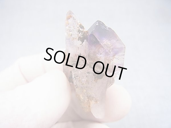 画像1: ジンバブエ産シャンガーンアメジスト原石（エレスチャル/セプター/水晶付き） 13.7g